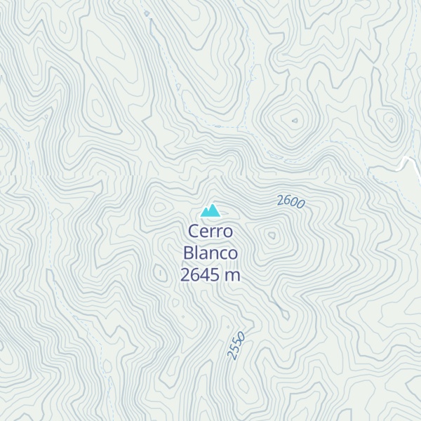 Map of Cerro Blanco