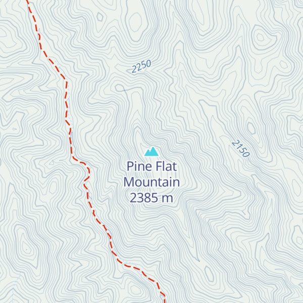Map of Pine Flat Mountain