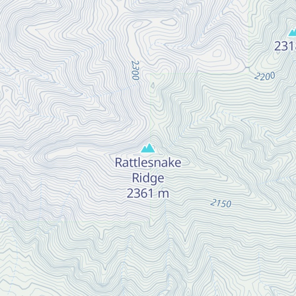 Map of Rattlesnake Ridge