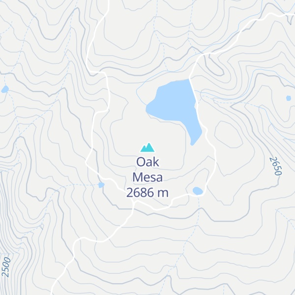 Map of Oak Mesa