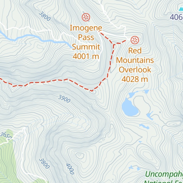 Map of Telluride Peak