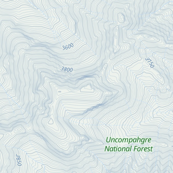 Map of Whitehouse Mountain