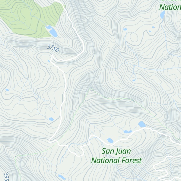 Map of Trico Peak