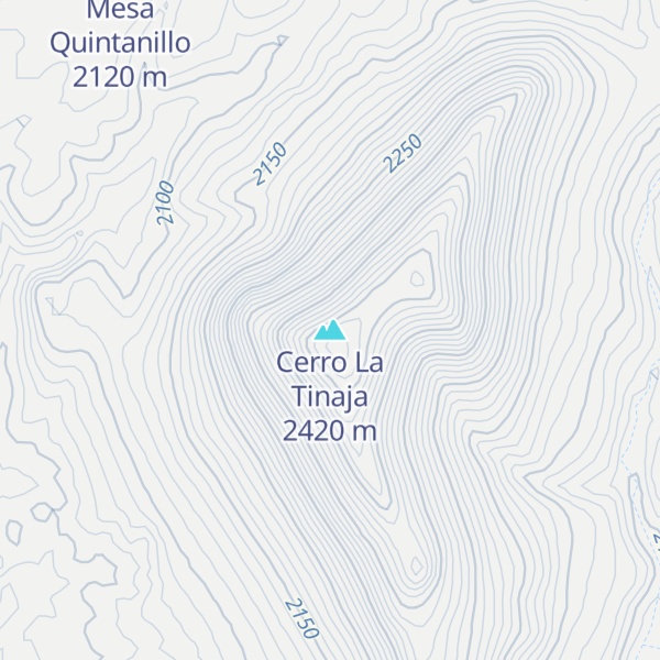 Map of Cerro La Tinaja