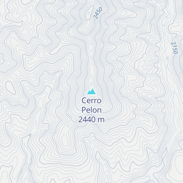 Map of Cerro Pelon