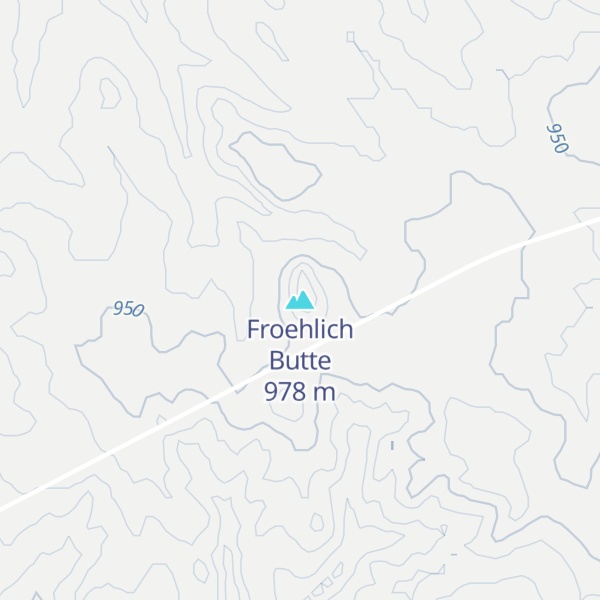 Map of Froehlich Butte