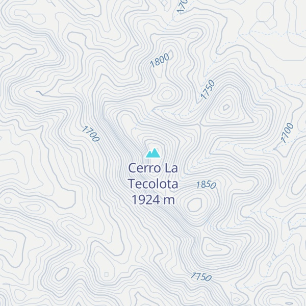 Map of Cerro La Tecolota