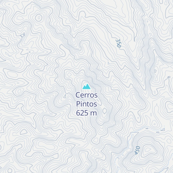 Map of Cerros Pintos