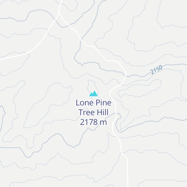 Map of Lone Pine Tree Hill
