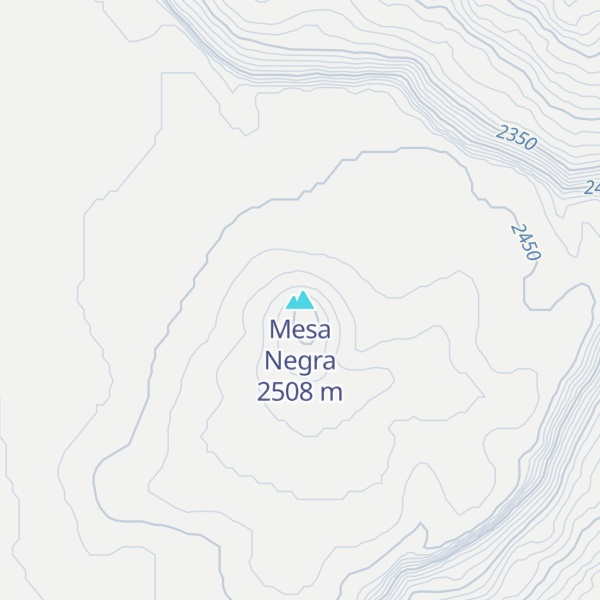 Map of Mesa Negra