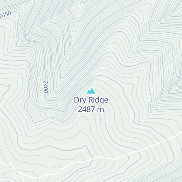 Map of Dry Ridge