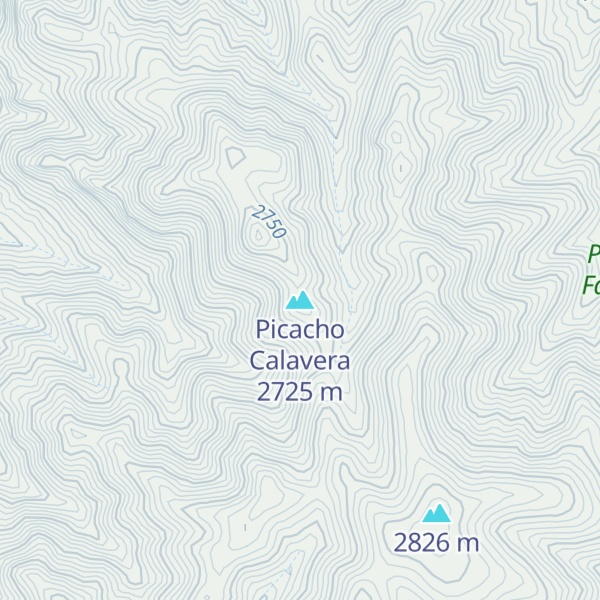 Map of Picacho Calavera