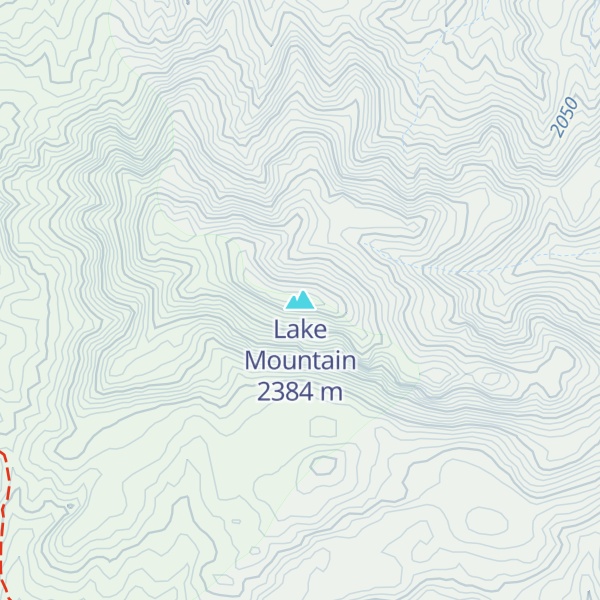 Map of Lake Mountain