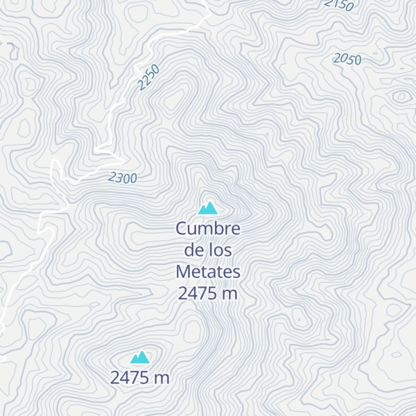 Map of Cumbre de los Metates