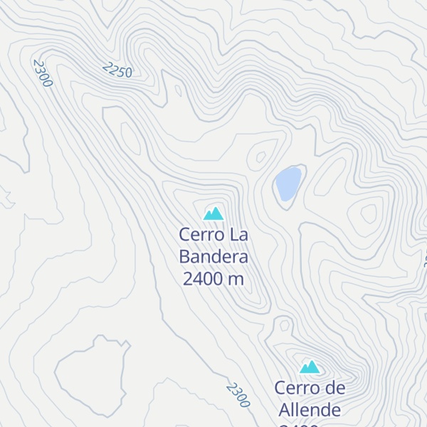 Map of Cerro La Bandera