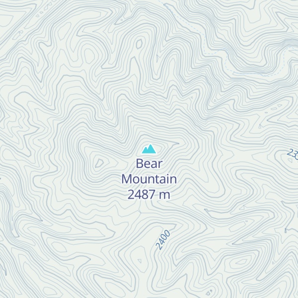 Map of Bear Mountain