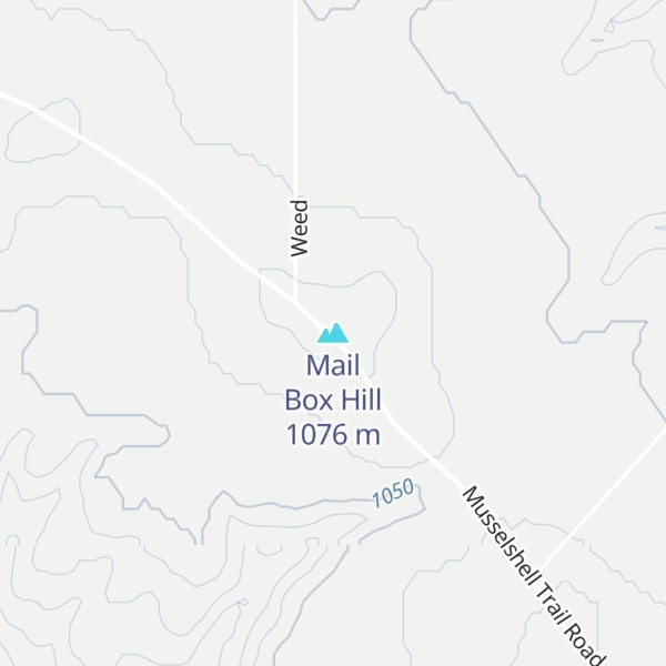 Map of Mail Box Hill