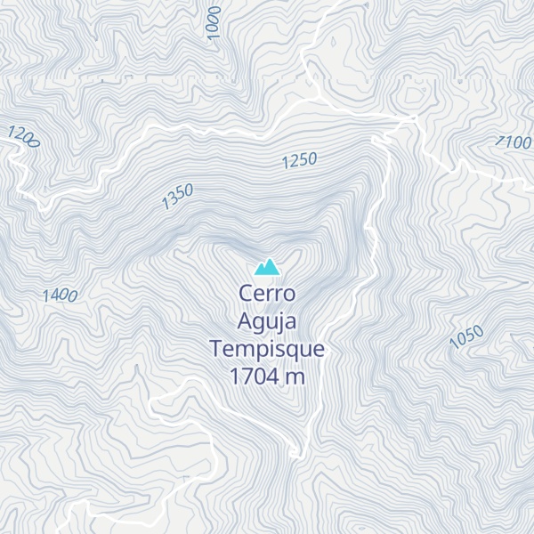 Map of Cerro Aguja Tempisque
