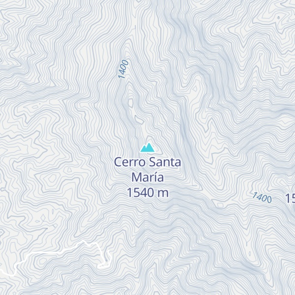 Map of Cerro Santa María