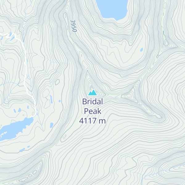 Map of Bridal Peak