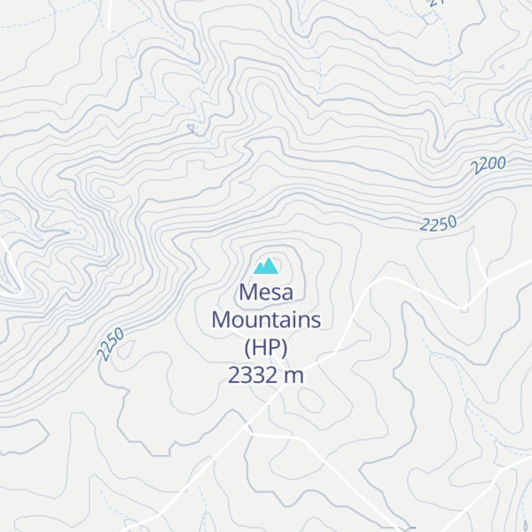 Map of Mesa Mountains (HP)