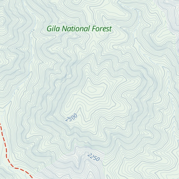 Map of Moccasin John Mountain