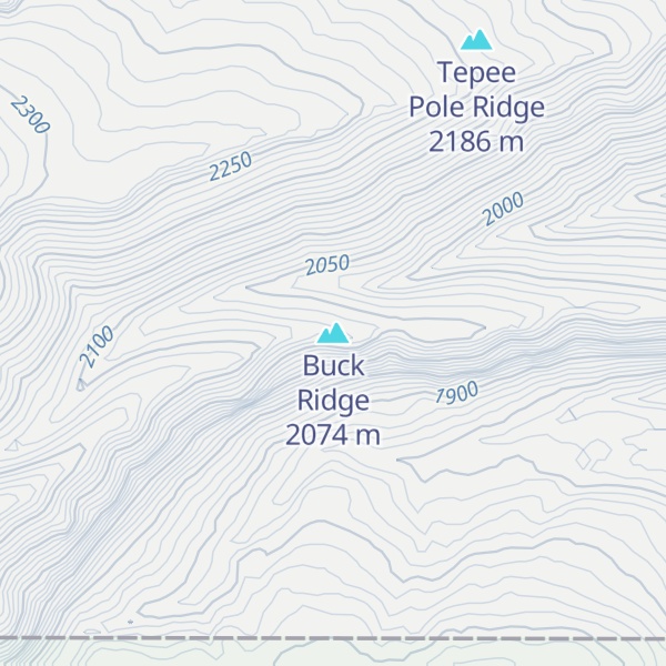 Map of Buck Ridge