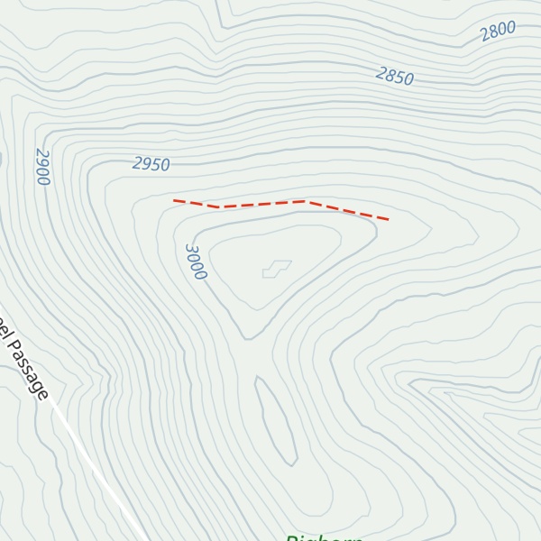 Map of Little Bald Mountain