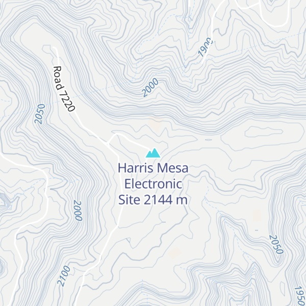 Map of Harris Mesa Electronic Site