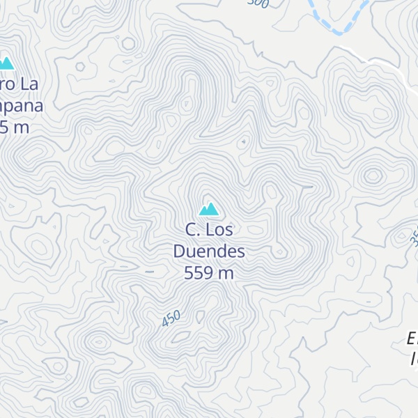 Map of C. Los Duendes