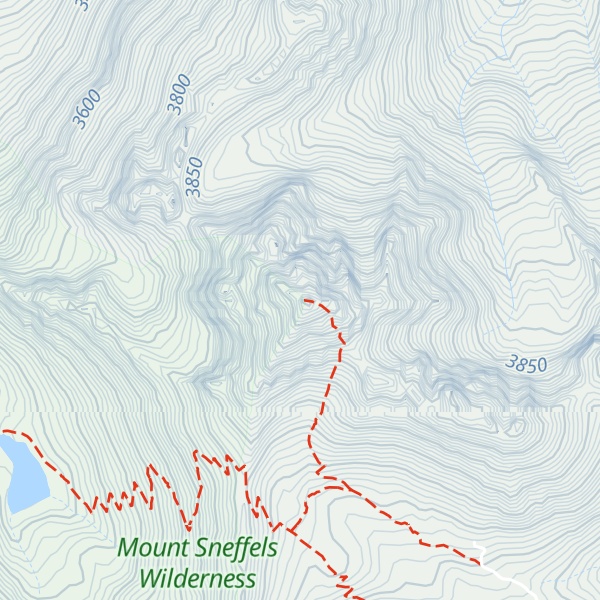 Map of Mount Sneffels