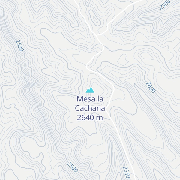 Map of Mesa la Cachana