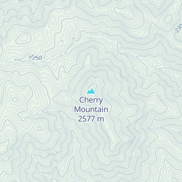 Map of Cherry Mountain