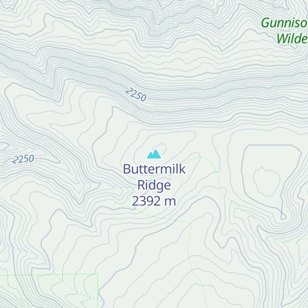 Map of Buttermilk Ridge
