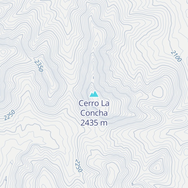 Map of Cerro La Concha