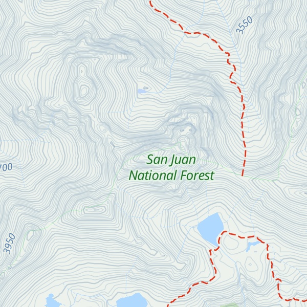Map of Ulysses S Grant Peak