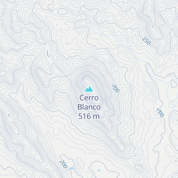 Map of Cerro Blanco