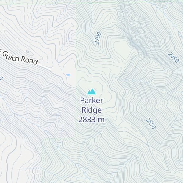 Map of Parker Ridge