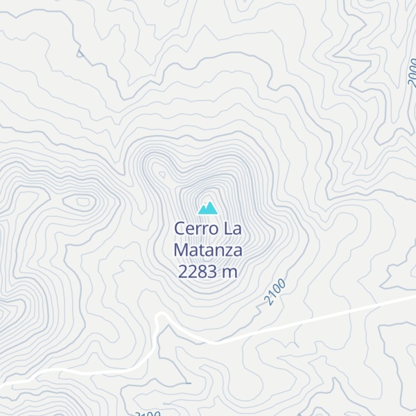 Map of Cerro La Matanza