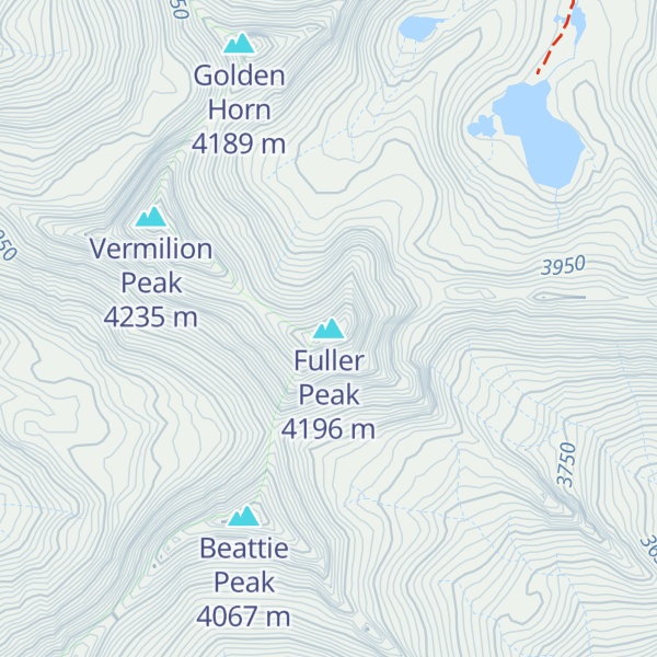 Map of Fuller Peak