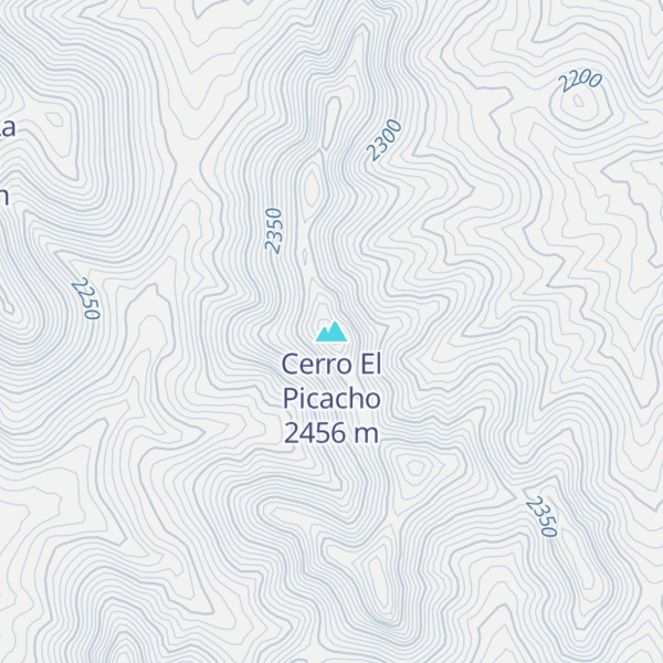Map of Cerro El Picacho