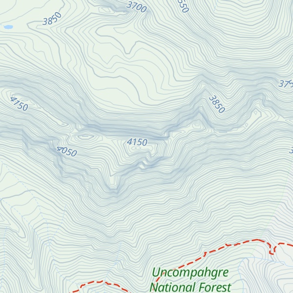 Map of Dallas Peak