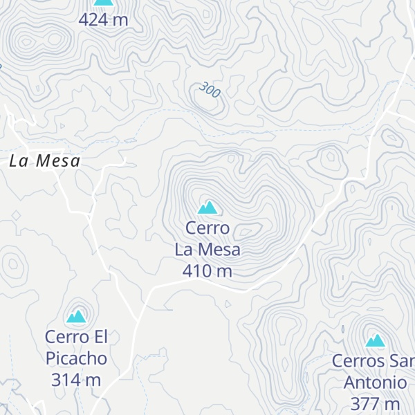 Map of Cerro La Mesa
