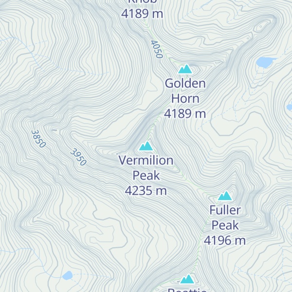 Map of Vermilion Peak