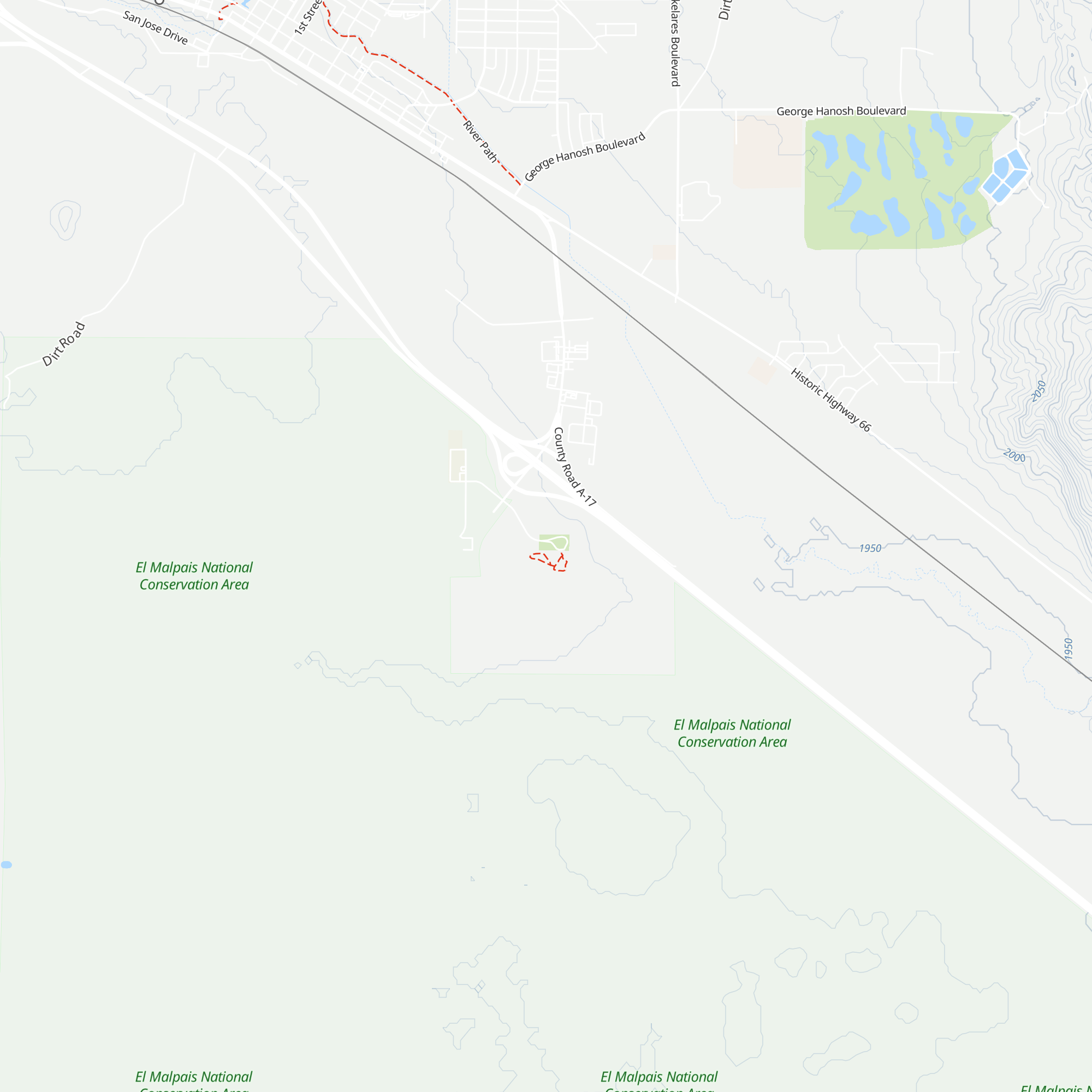 El Malpais Visitor Center map