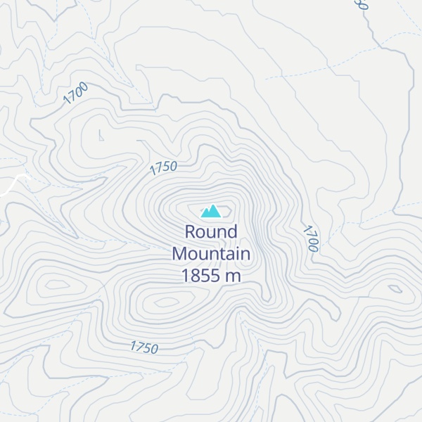 Map of Round Mountain