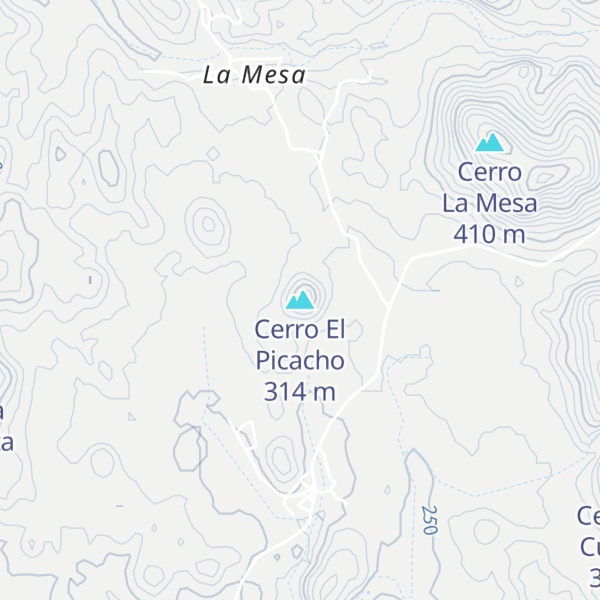 Map of Cerro El Picacho