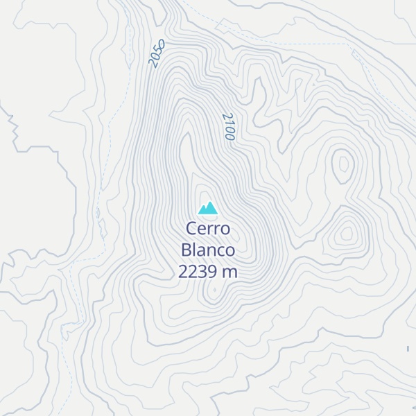 Map of Cerro Blanco