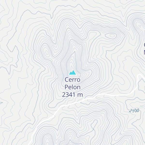 Map of Cerro Pelon