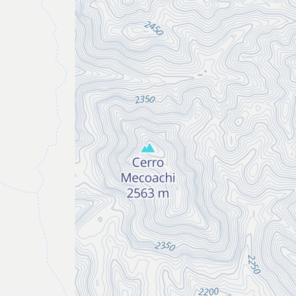 Map of Cerro Mecoachi